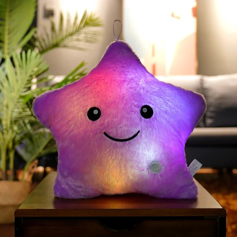 Luminous Star Plush Pillow 24x22cm (9.4x8.7 Inches) LED Light