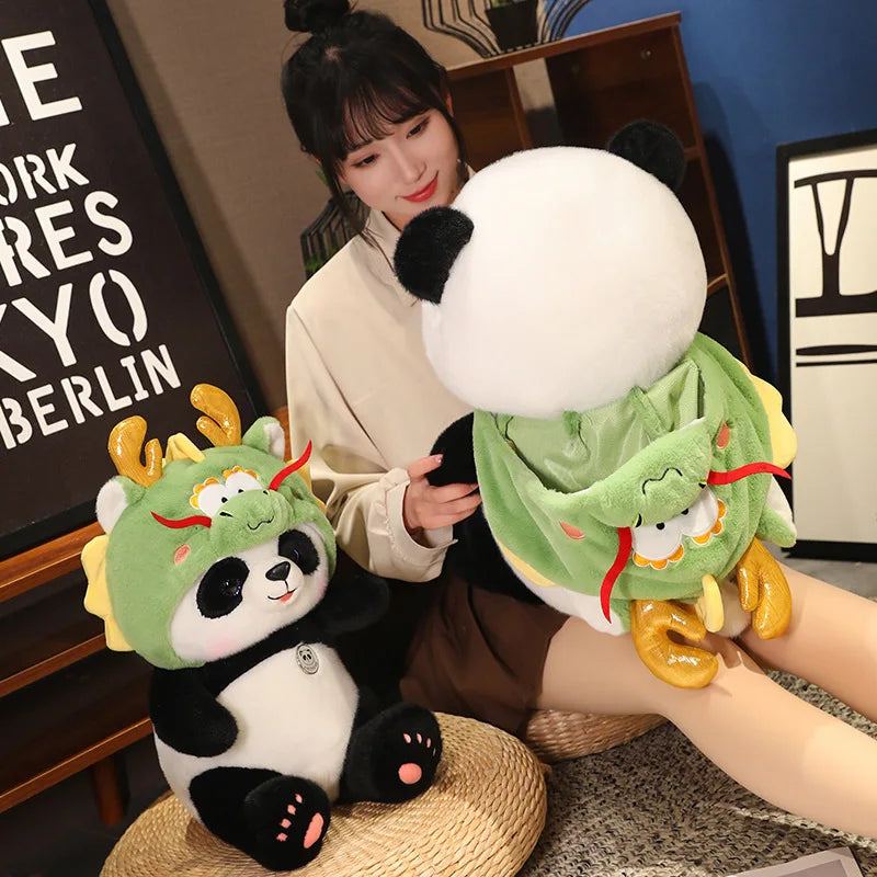 Kawaii Green Jointed Bear Panda Plush Toy