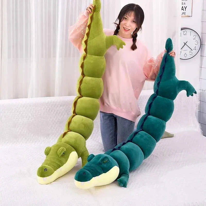 Giant Crocodile Plush Pillow – Long Stuffed Crocodile Body Pillow