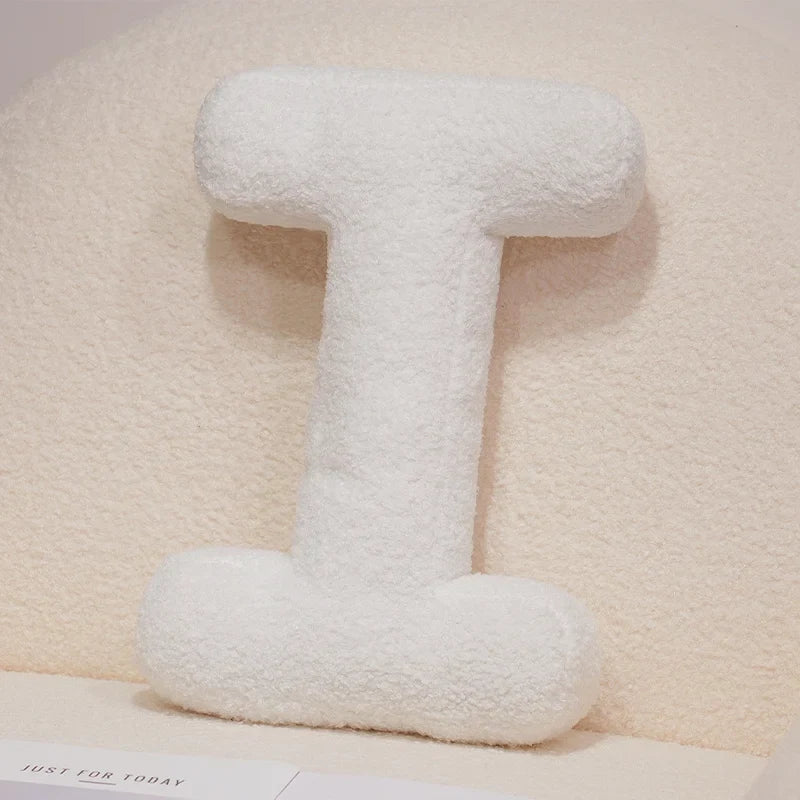 Kawaii English Letter Plush Pillow – Soft Stuffed Alphabet Sofa Cushion & Kids Learning Toy (A–Z + Heart)