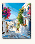 Aegean Steps | Paint by Numbers Kit for Adults