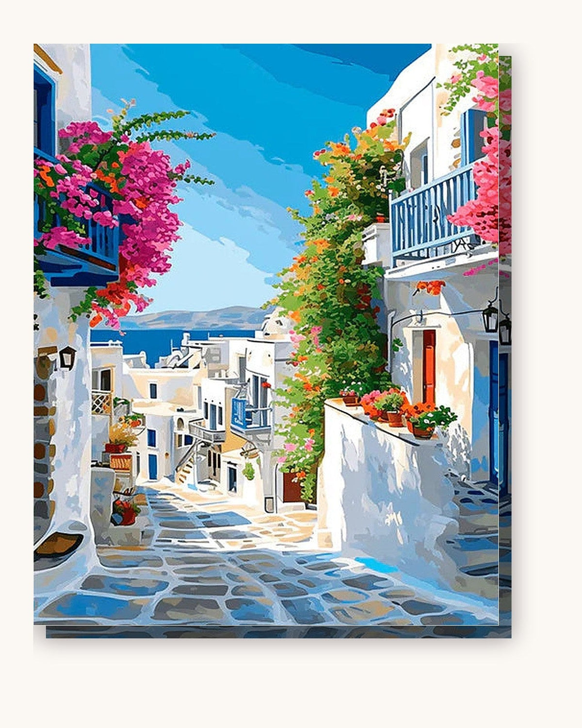 Aegean Steps | Paint by Numbers Kit for Adults