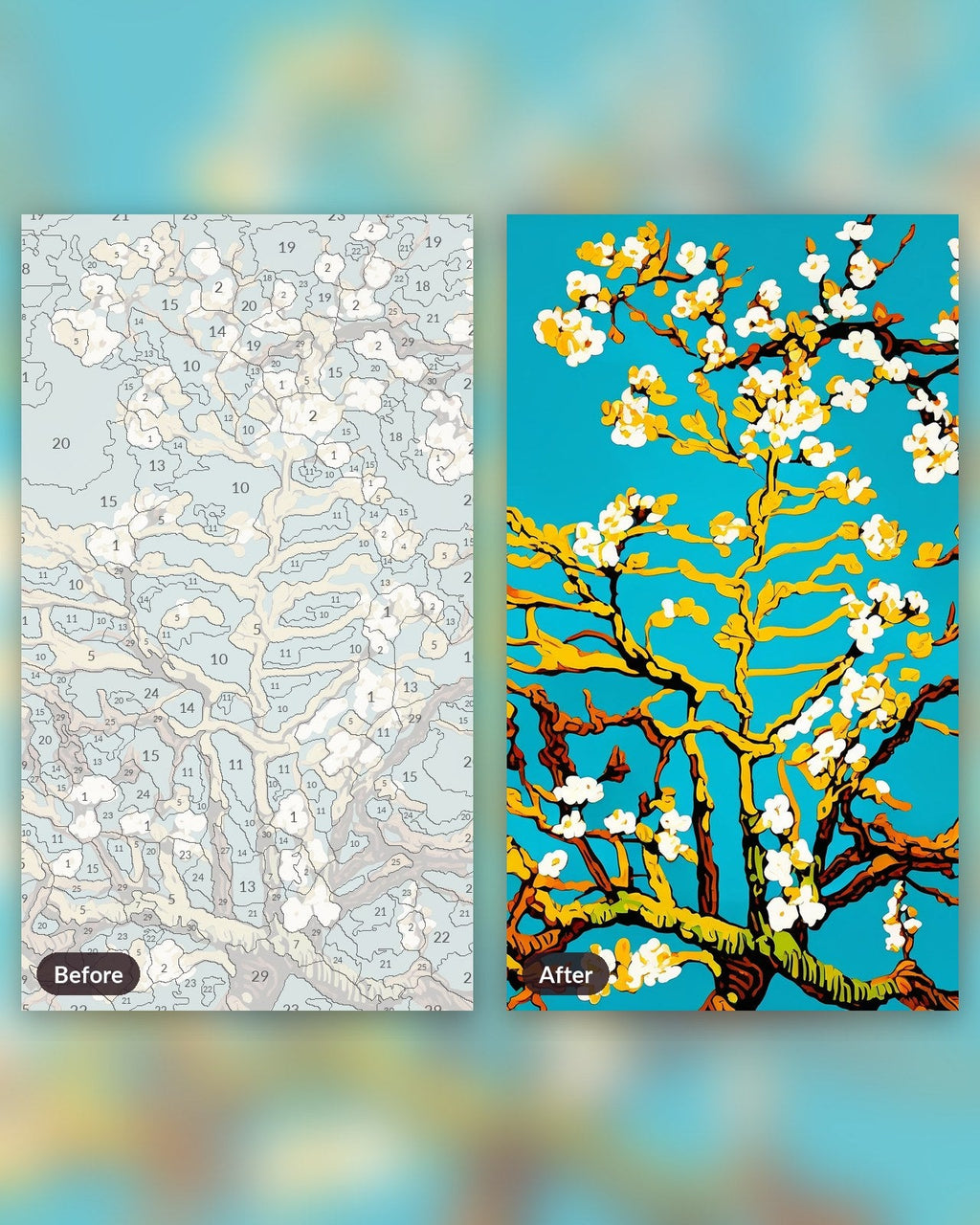 Almond Blossom after Van Gogh | Paint by Numbers Kit