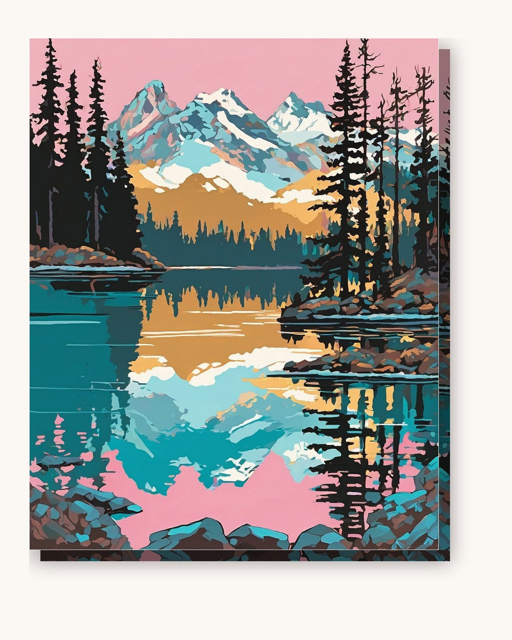 Alpine Lake Sunrise | Paint by Numbers Kit