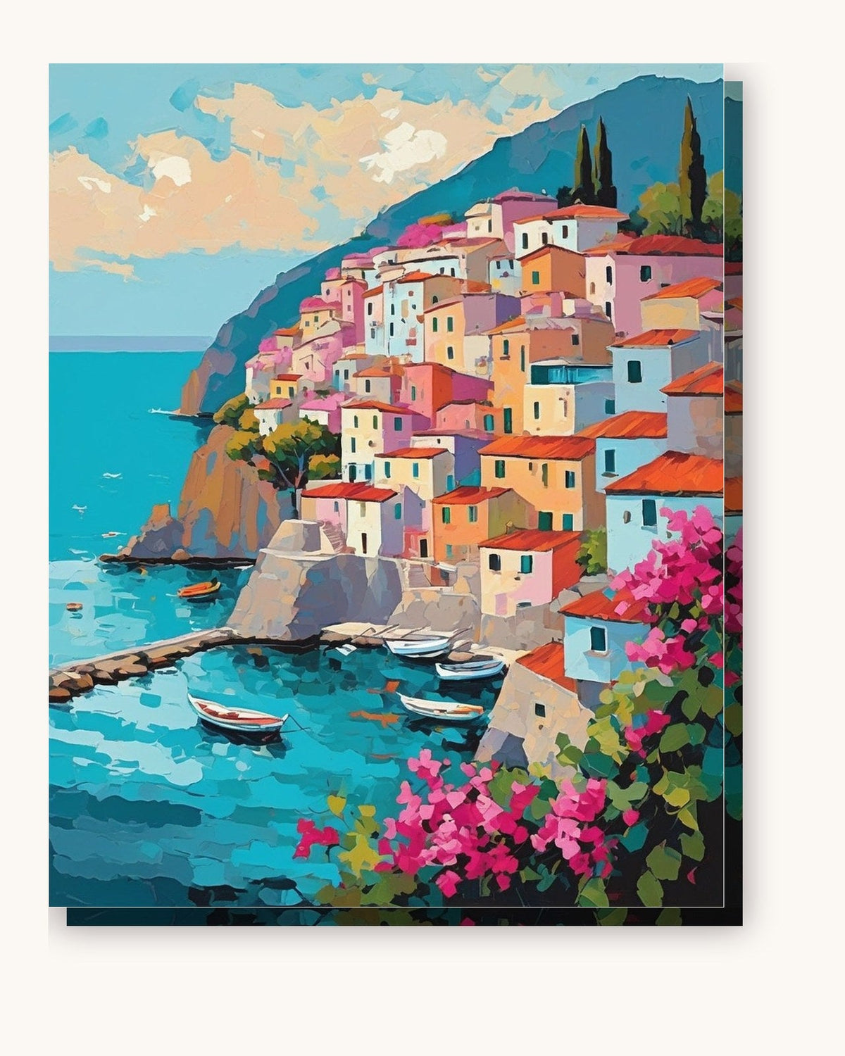 Amalfi Coast Village | Paint by Numbers Kit