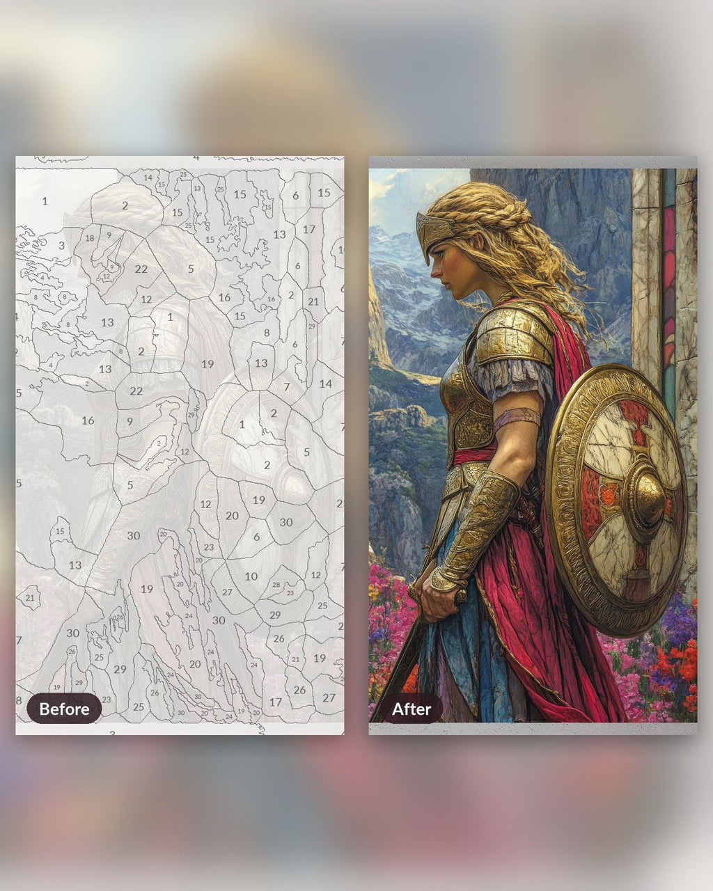 Authentic Athena | Paint by Numbers Kit for Adults