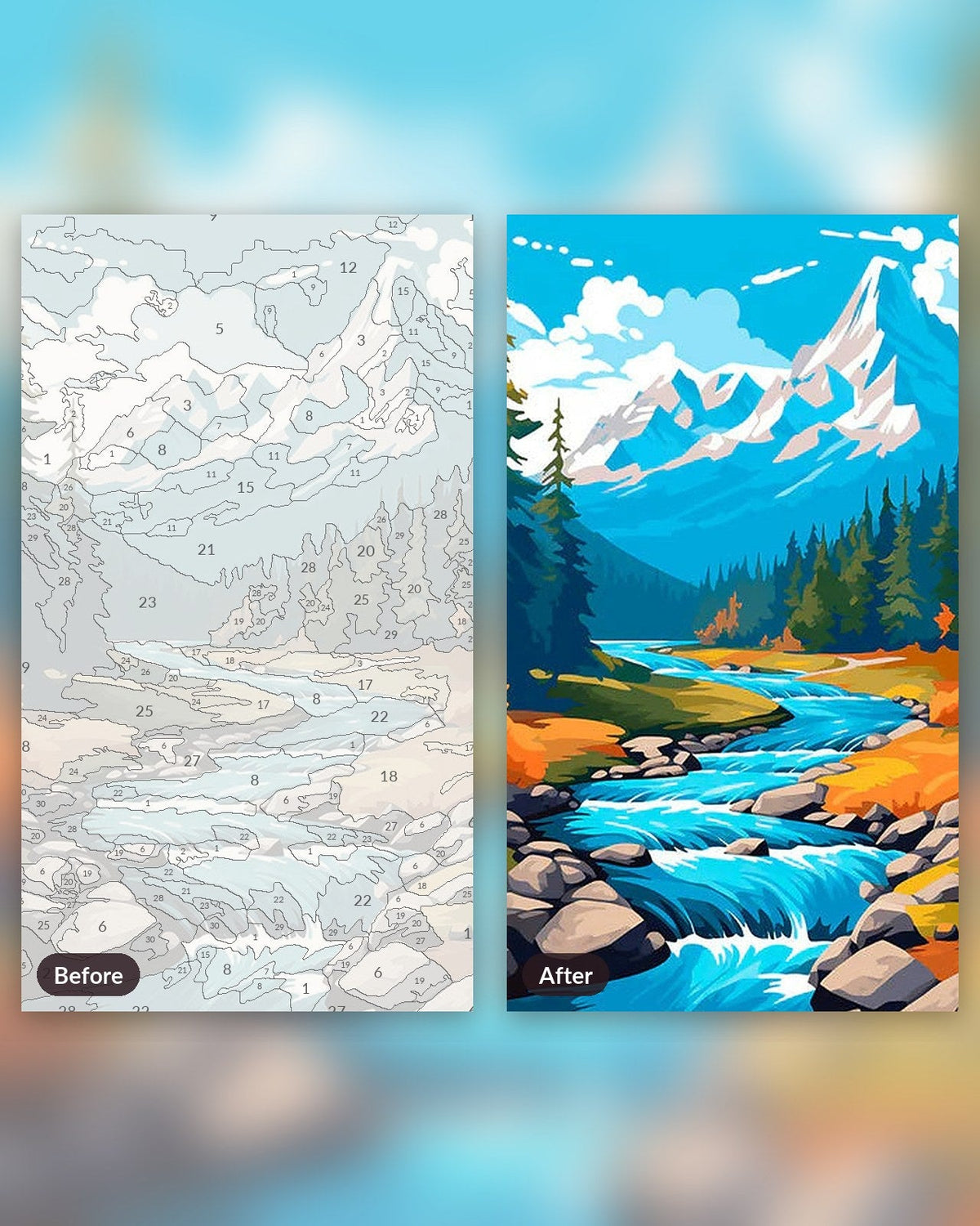 Autumn Whisper River | Paint by Numbers Kit
