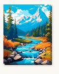 Autumn Whisper River | Paint by Numbers Kit