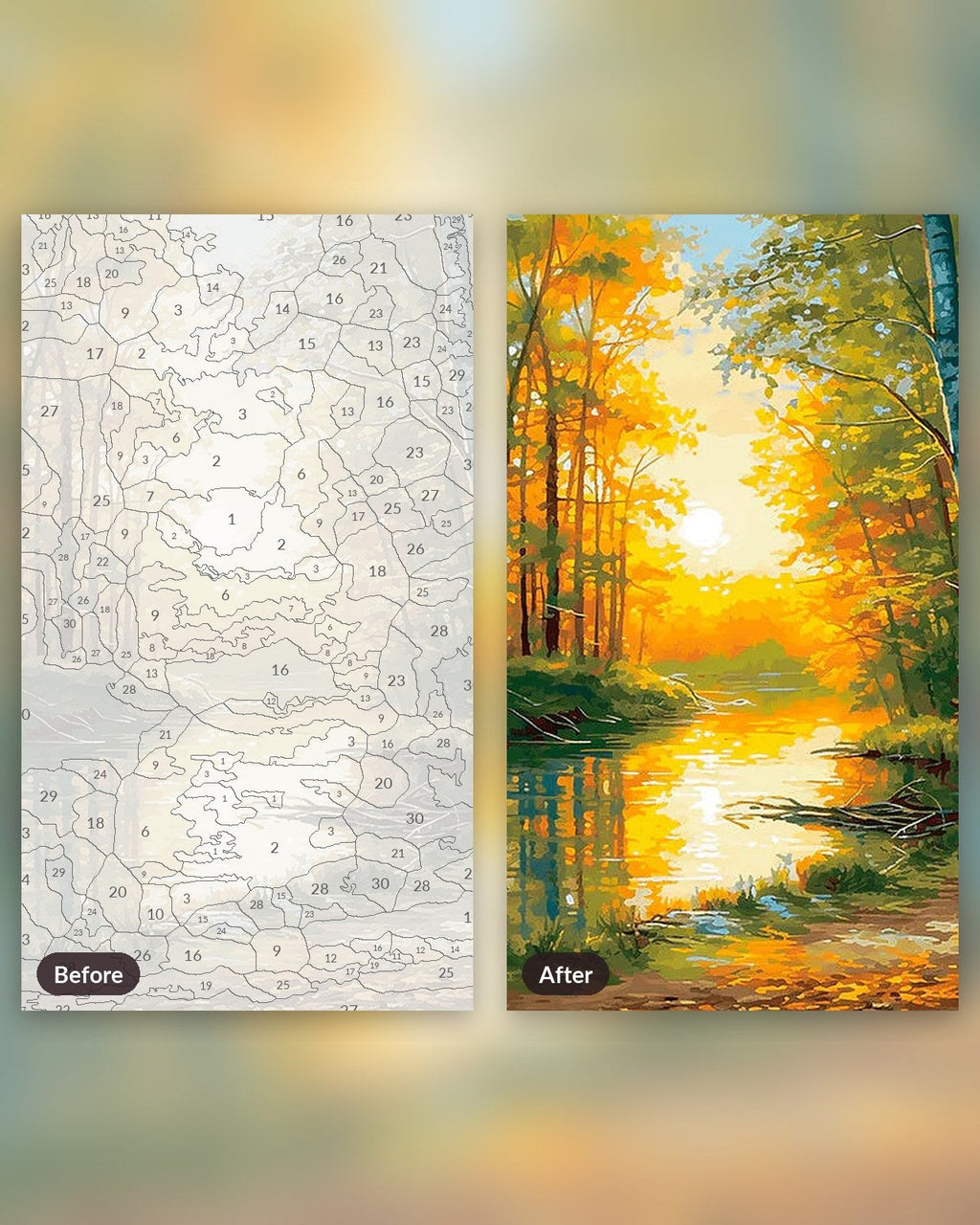 Autumn Glow | Paint by Numbers Kit for Adults