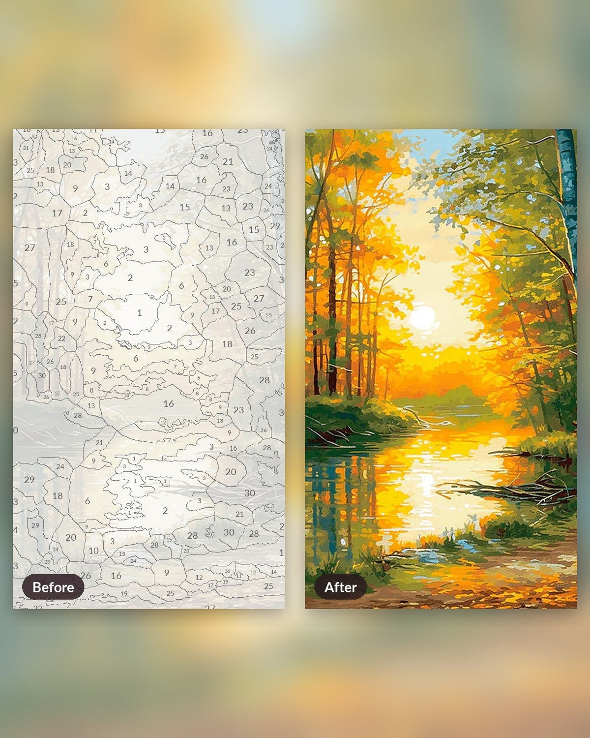 Autumn Glow | Paint by Numbers Kit for Adults