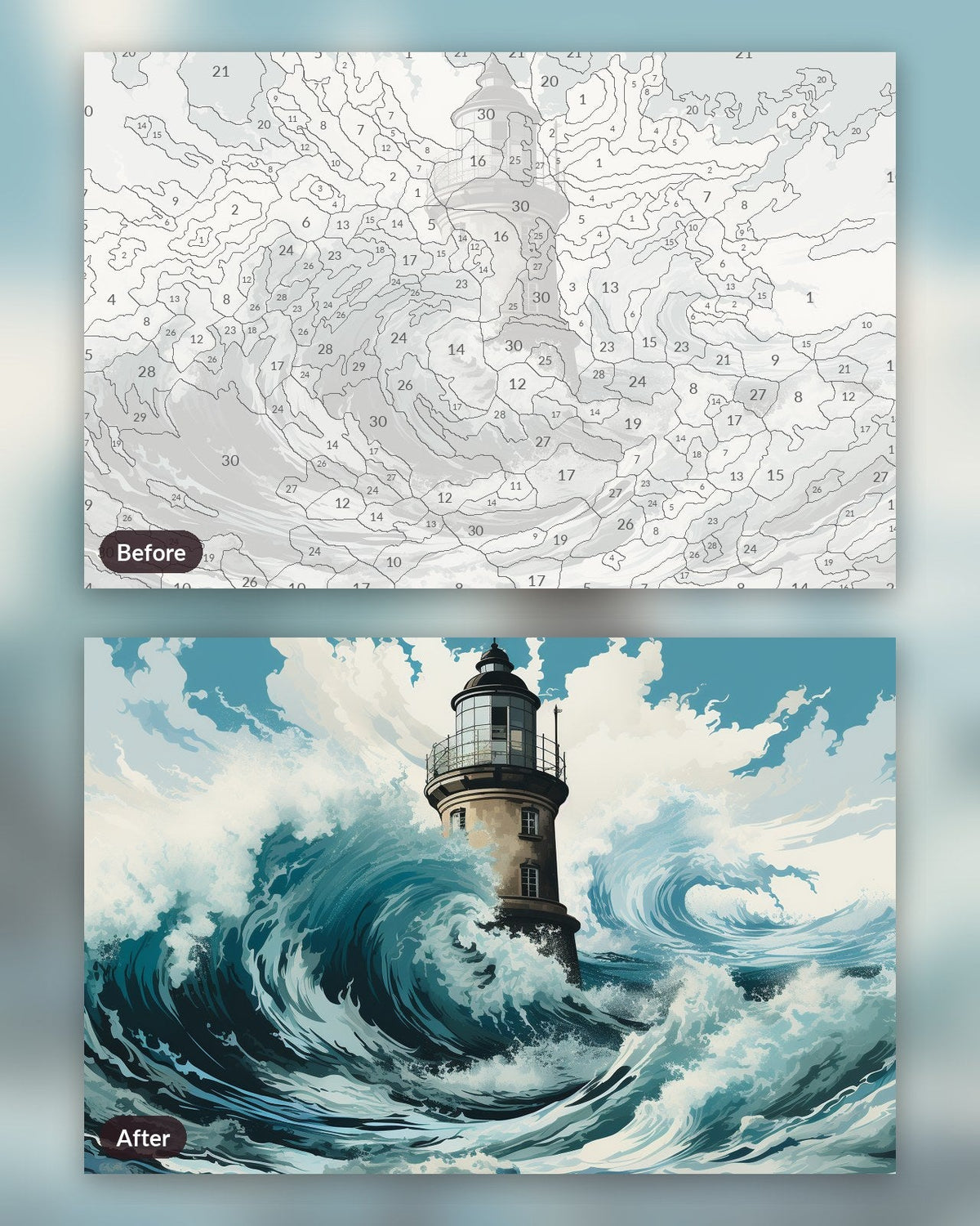 Beacon in the Storm | Paint by Numbers Kit for Adults