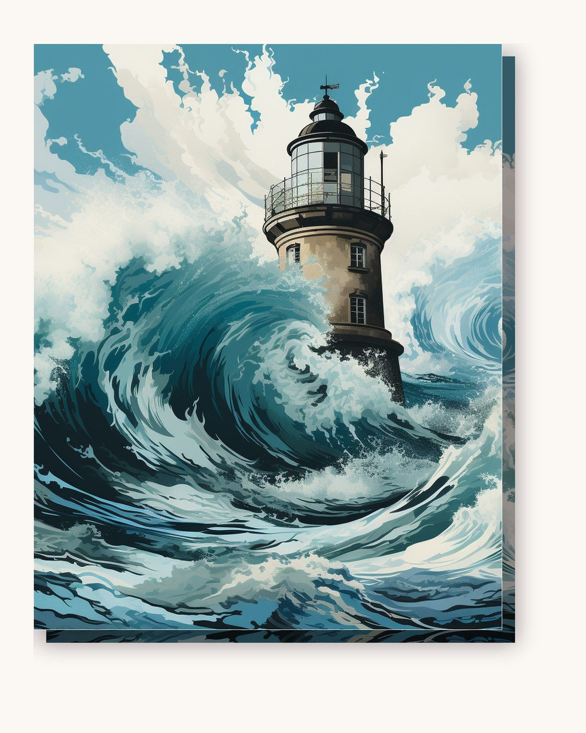 Beacon in the Storm | Paint by Numbers Kit for Adults