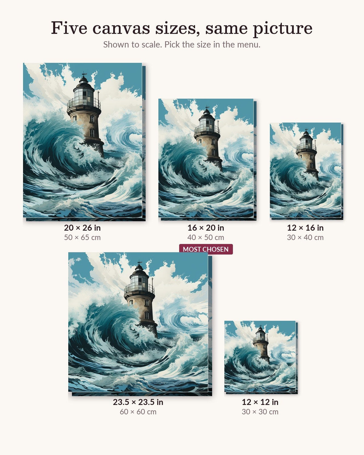 Beacon in the Storm | Paint by Numbers Kit for Adults