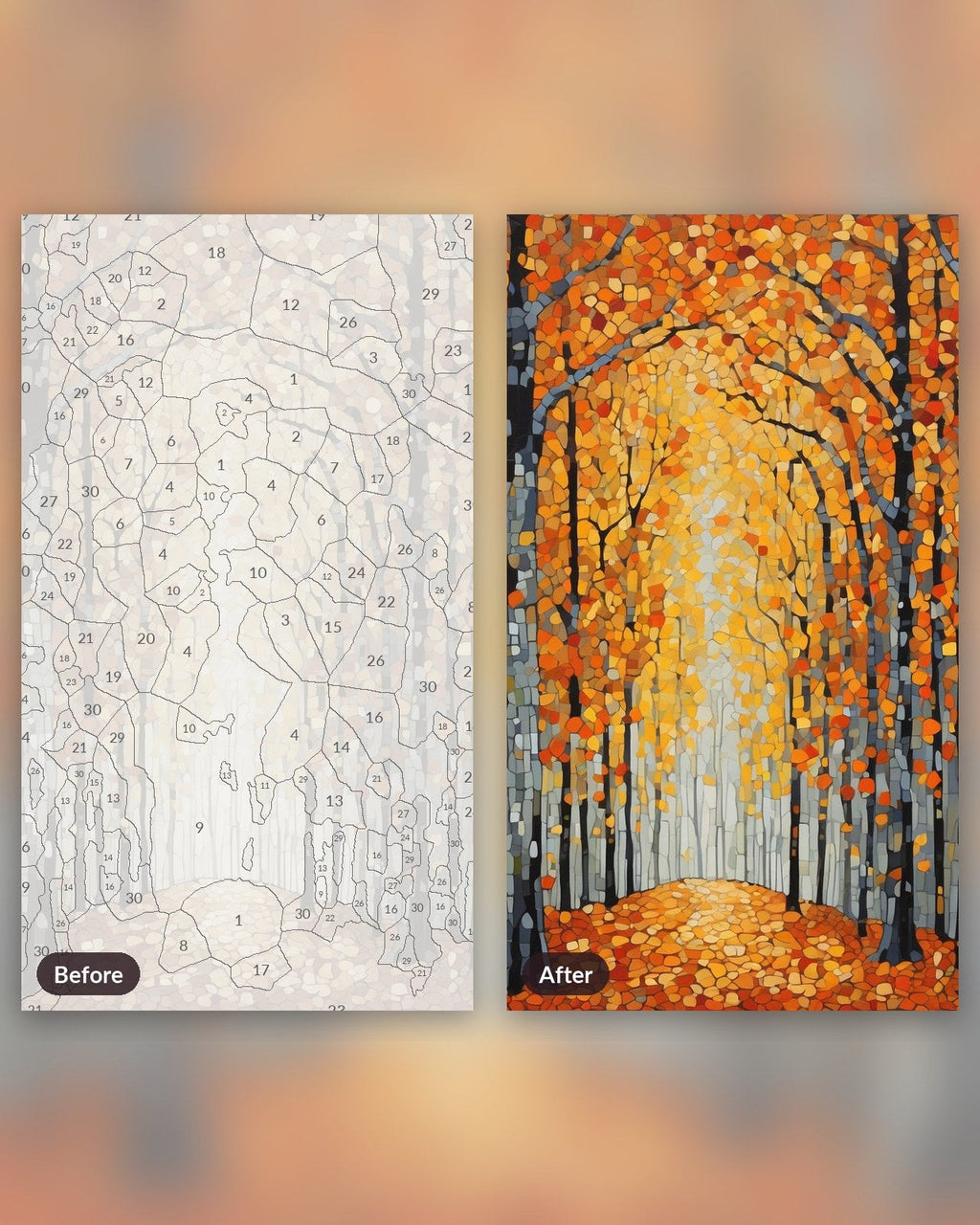 Beech Forest after Klimt | Paint by Numbers Kit
