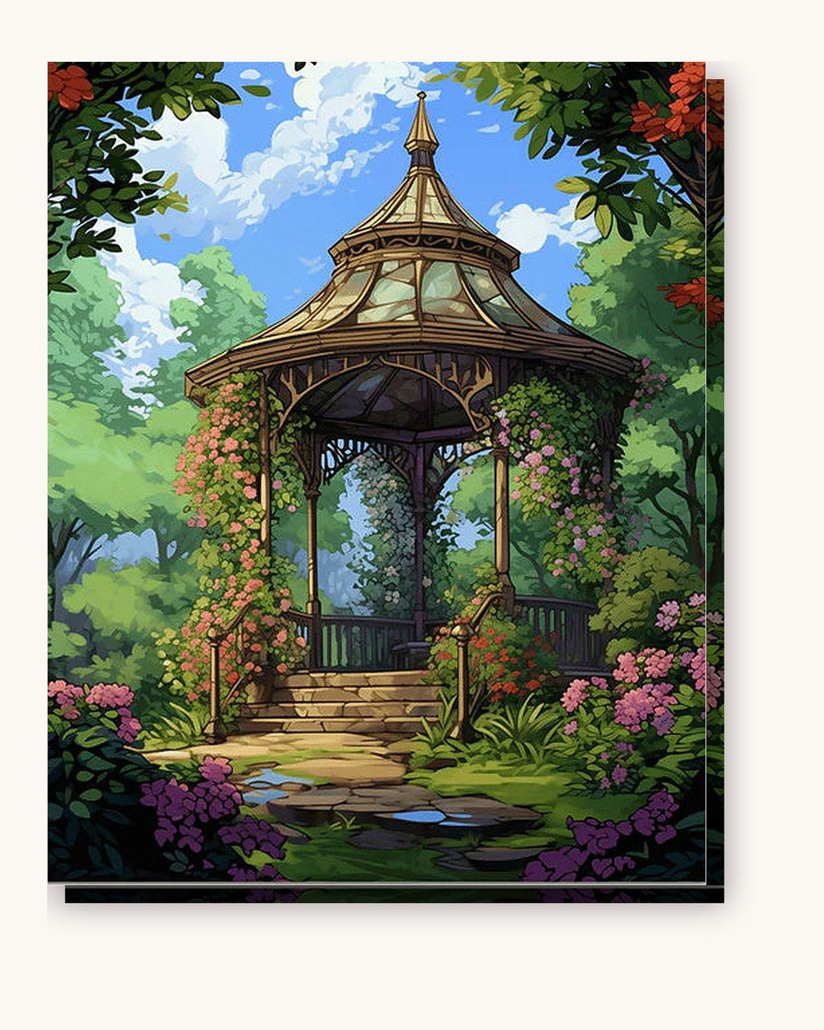 Garden Gazebo | Paint by Numbers Kit