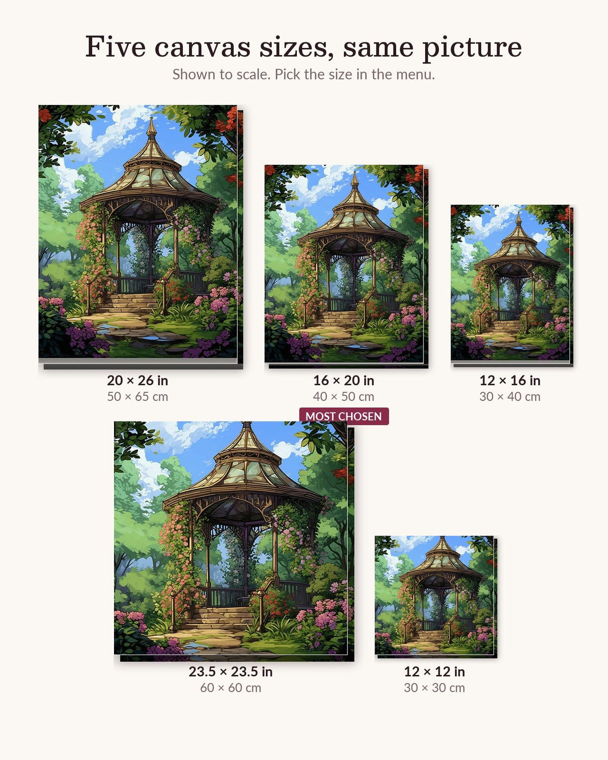 Garden Gazebo | Paint by Numbers Kit
