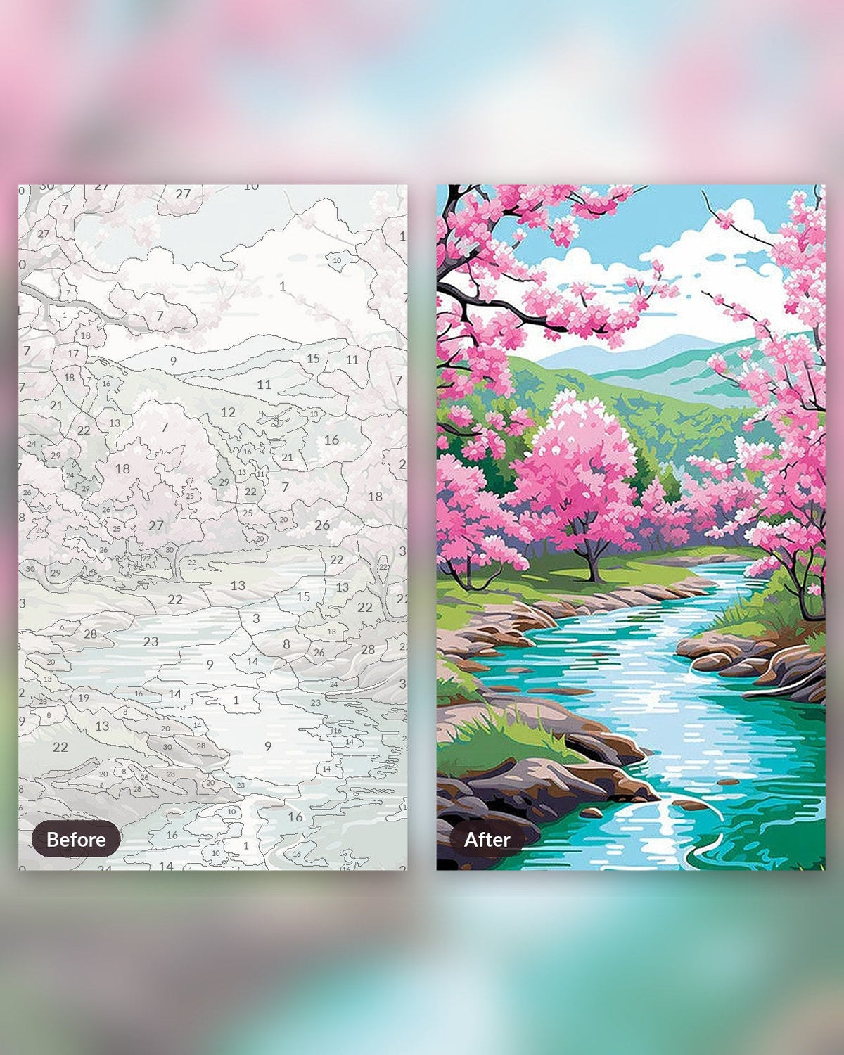 Blossom River Trail | Paint by Numbers Kit for Adults
