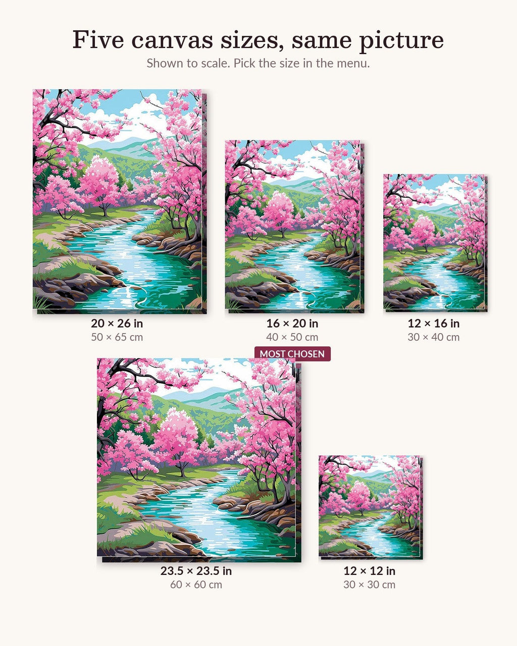 Blossom River Trail | Paint by Numbers Kit for Adults