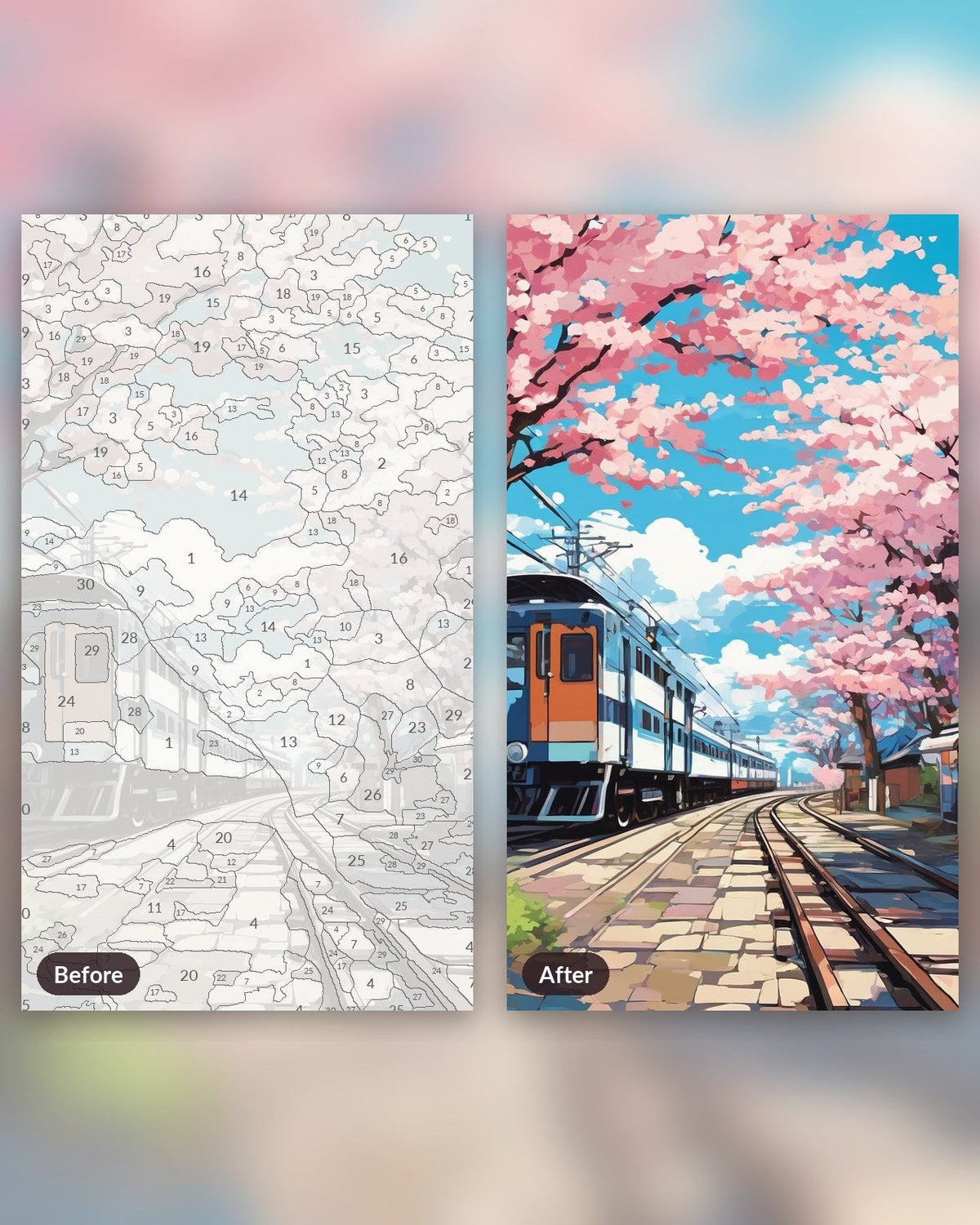Blossom Station | Paint by Numbers Kit