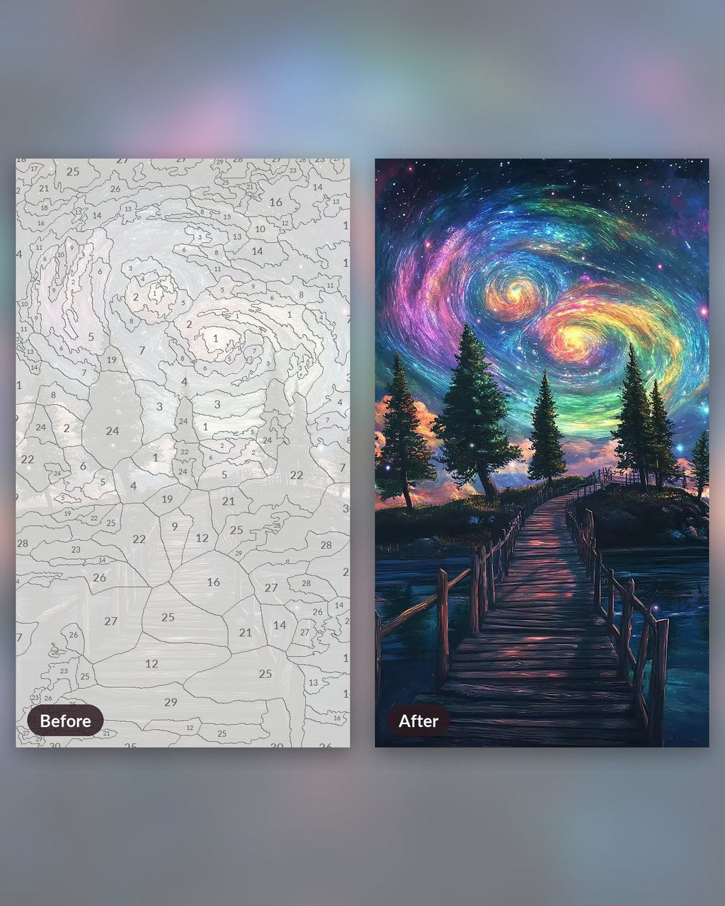 Bridge Between Earth and Space | Paint by Numbers Kit