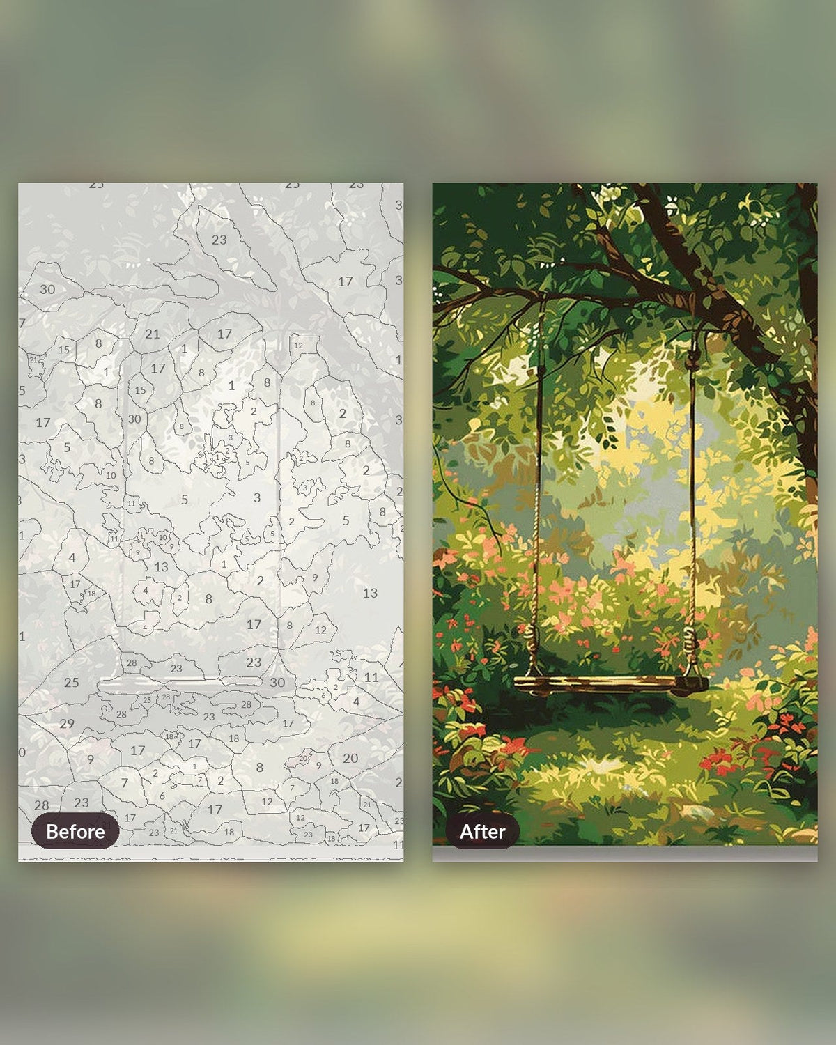 Childhood Swing | Paint by Numbers Kit