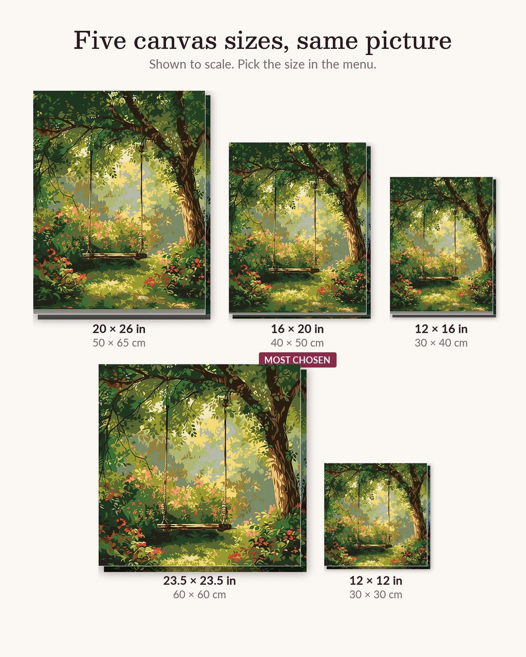 Childhood Swing | Paint by Numbers Kit