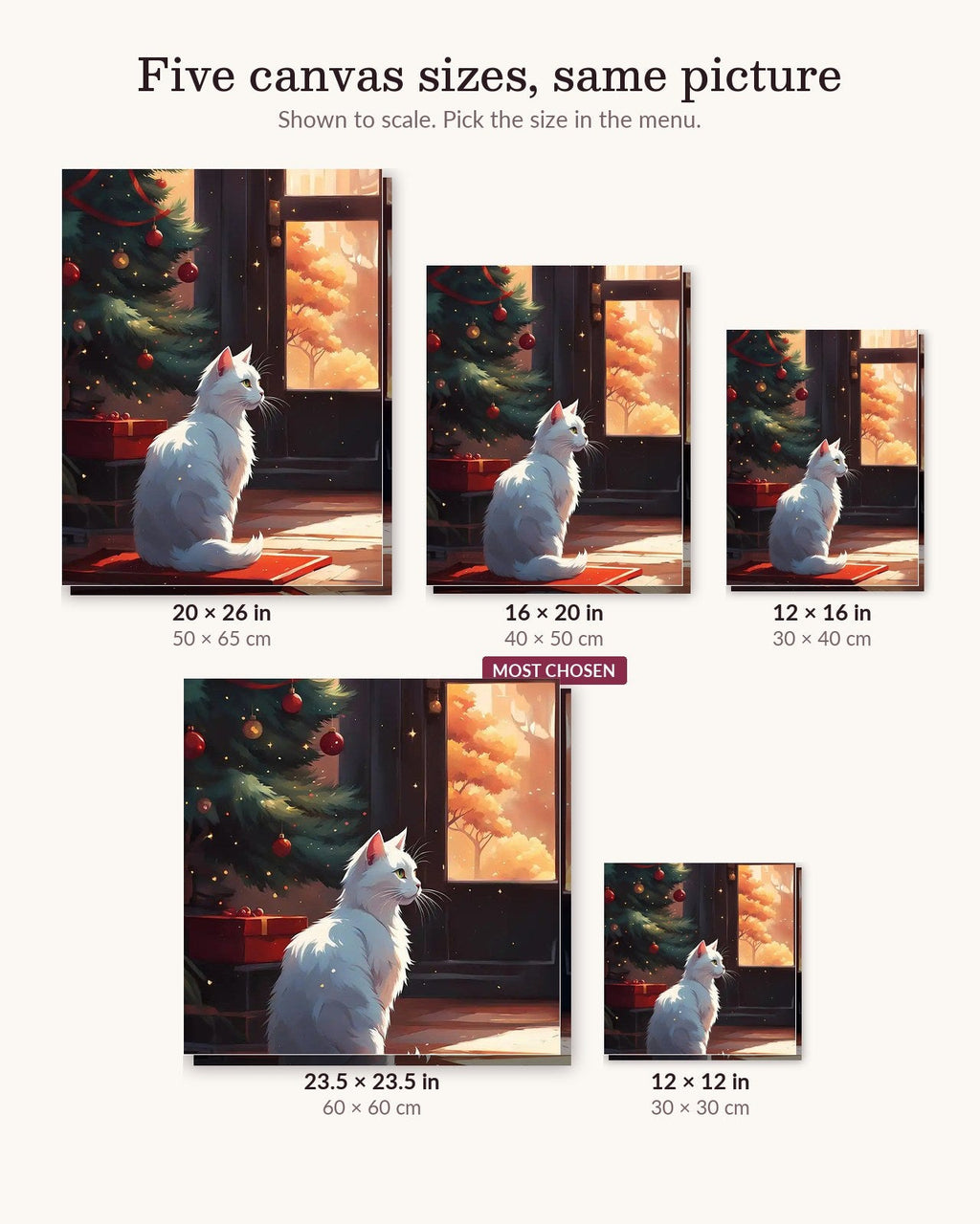 Christmas Cat | Paint by Numbers Kit