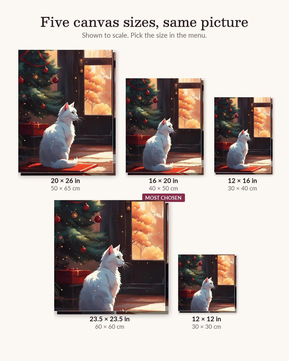 Christmas Cat | Paint by Numbers Kit