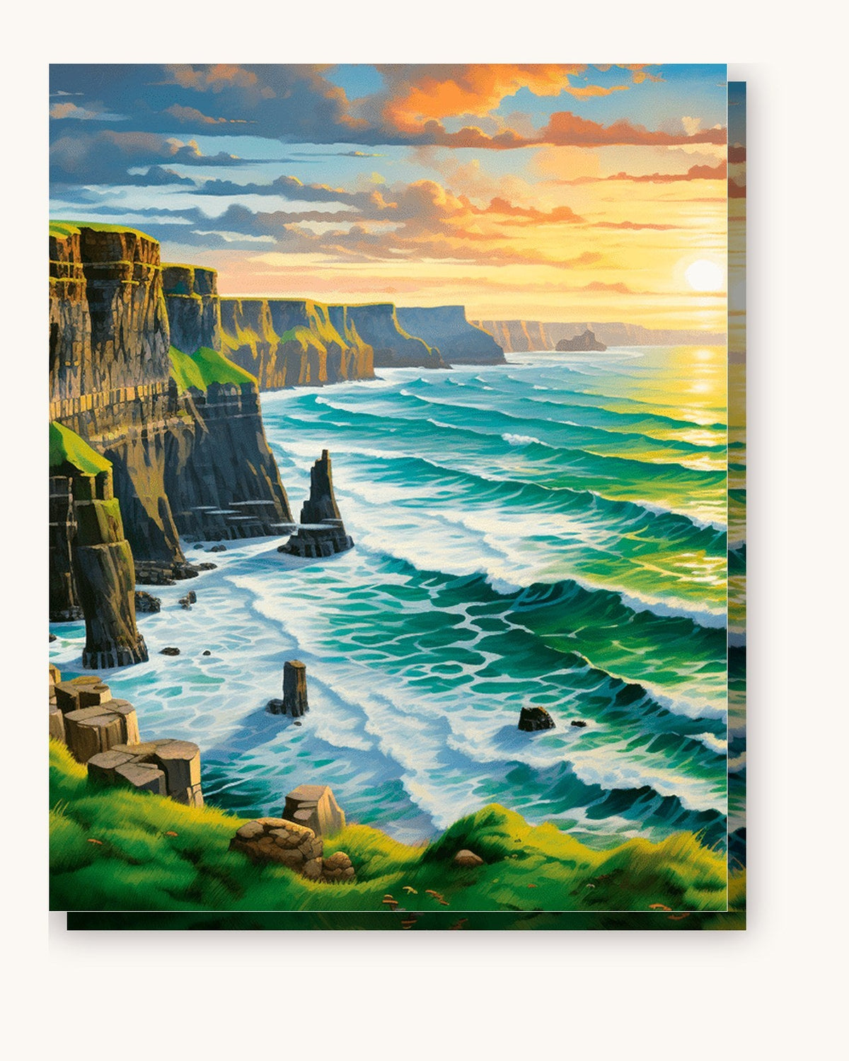 Cliffside Glow | Paint by Numbers Kit