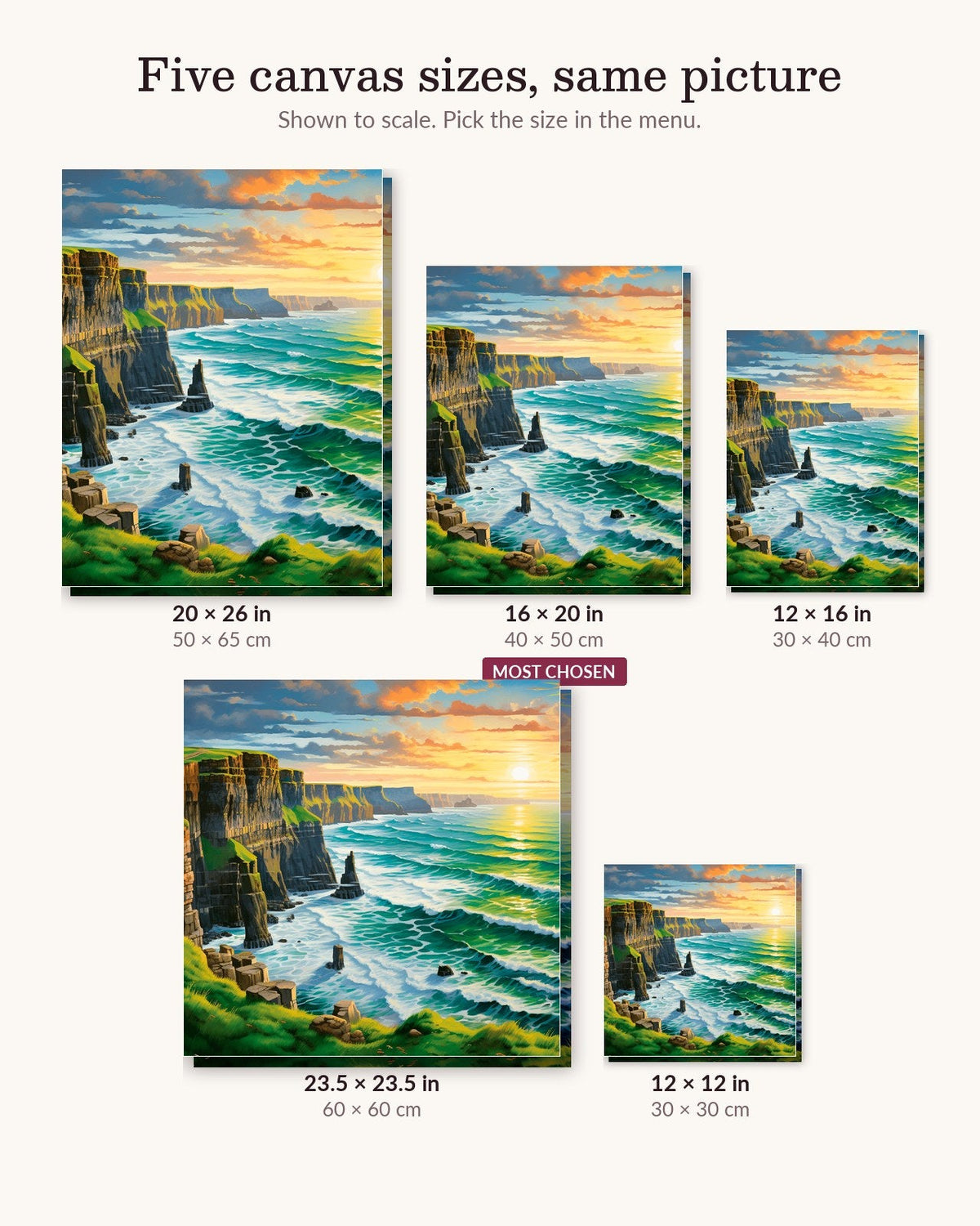 Cliffside Glow | Paint by Numbers Kit