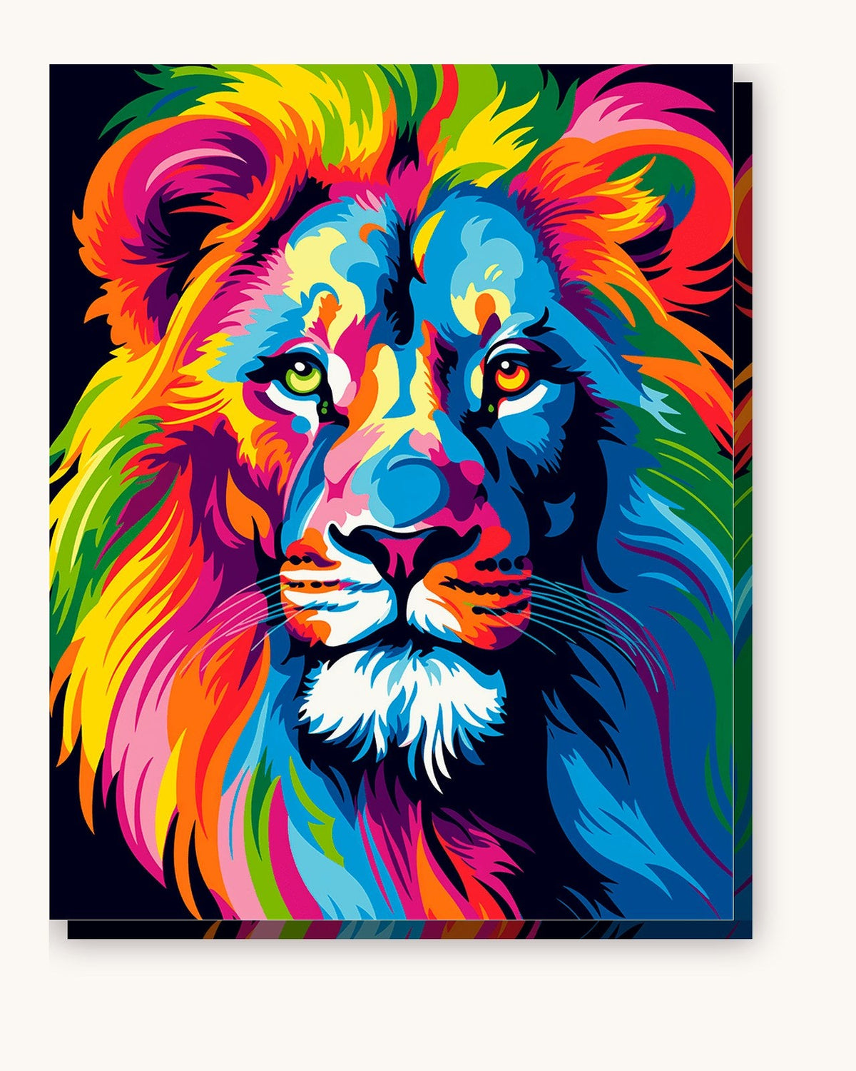 Colorful Lion | Paint by Numbers Kit for Adults