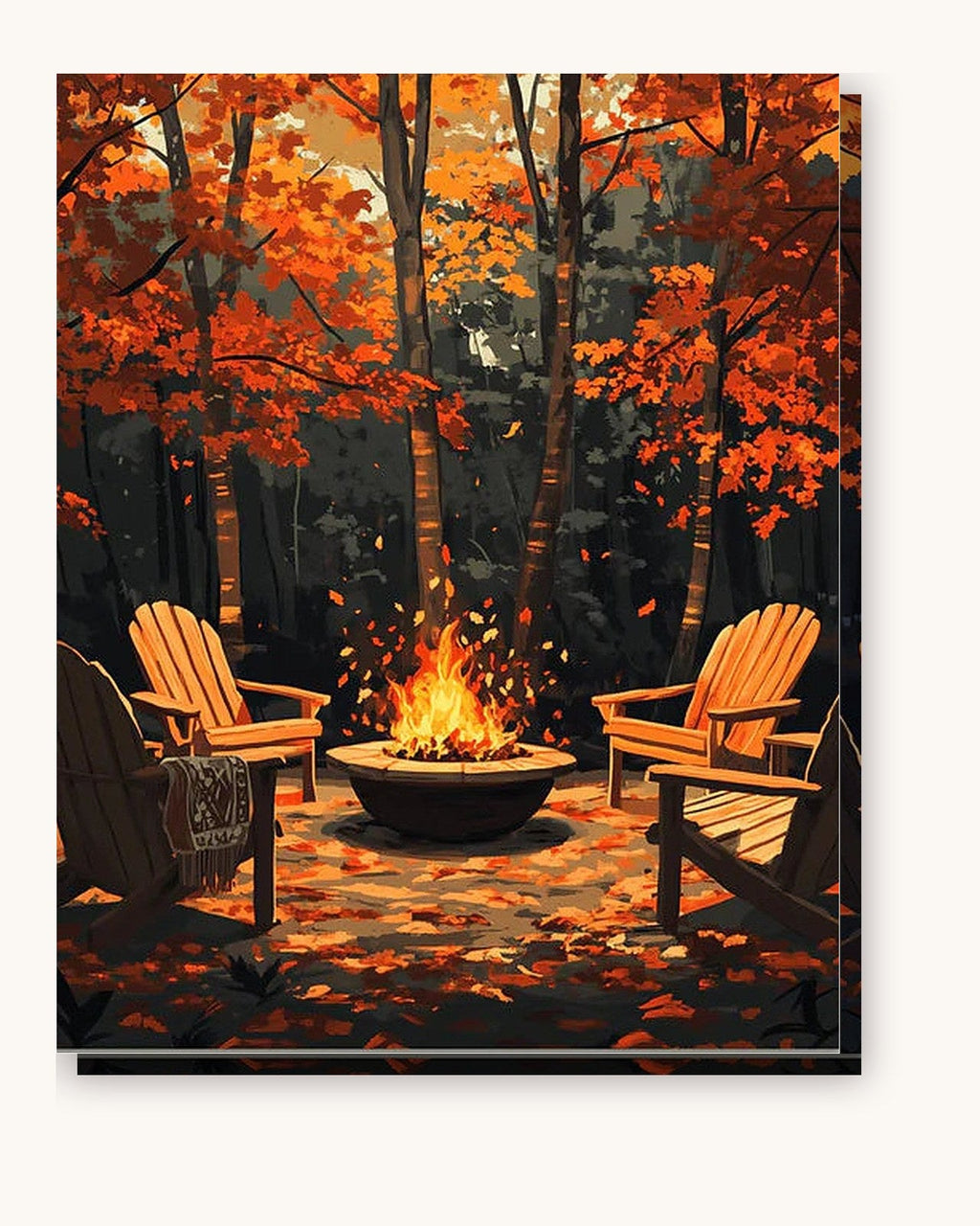 Fireside Serenity | Paint by Numbers Kit for Adults