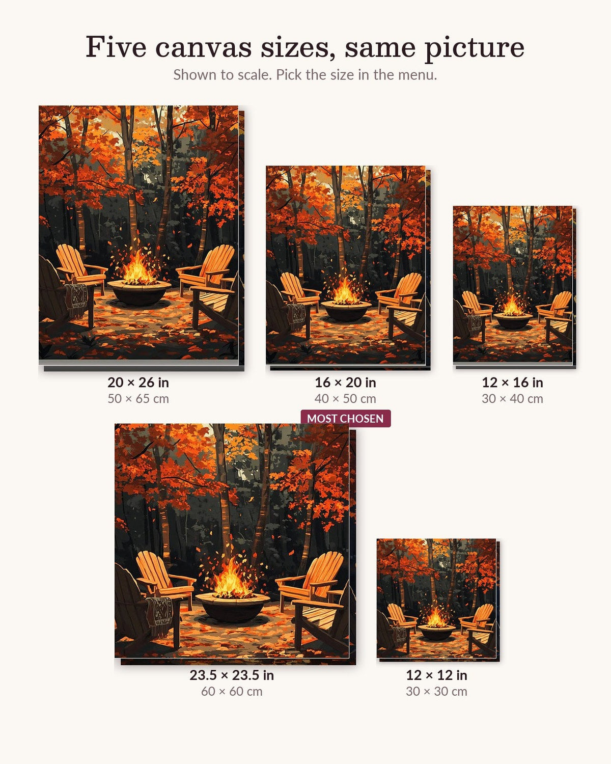 Fireside Serenity | Paint by Numbers Kit for Adults