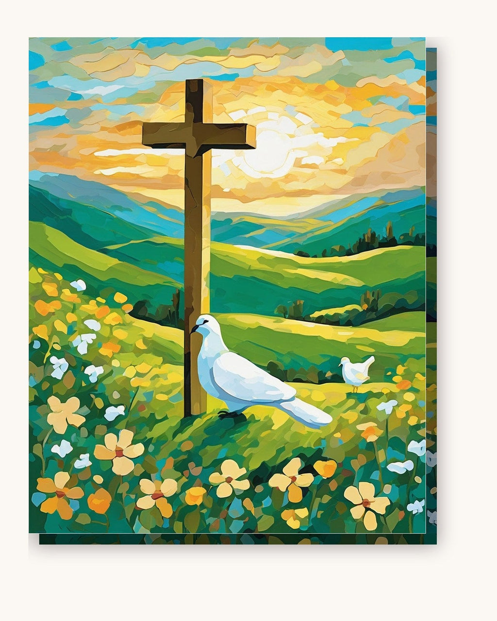 Cross on the Hill | Paint by Numbers Kit