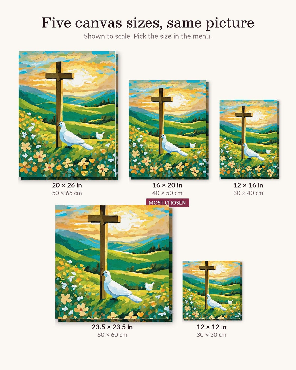 Cross on the Hill | Paint by Numbers Kit