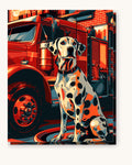 Dalmatian on Duty | Paint by Numbers Kit