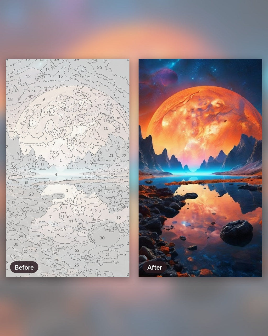 Deep Space Glow | Paint by Numbers Kit for Adults