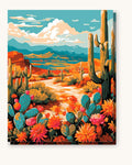 Desert Flora Hues | Paint by Numbers Kit