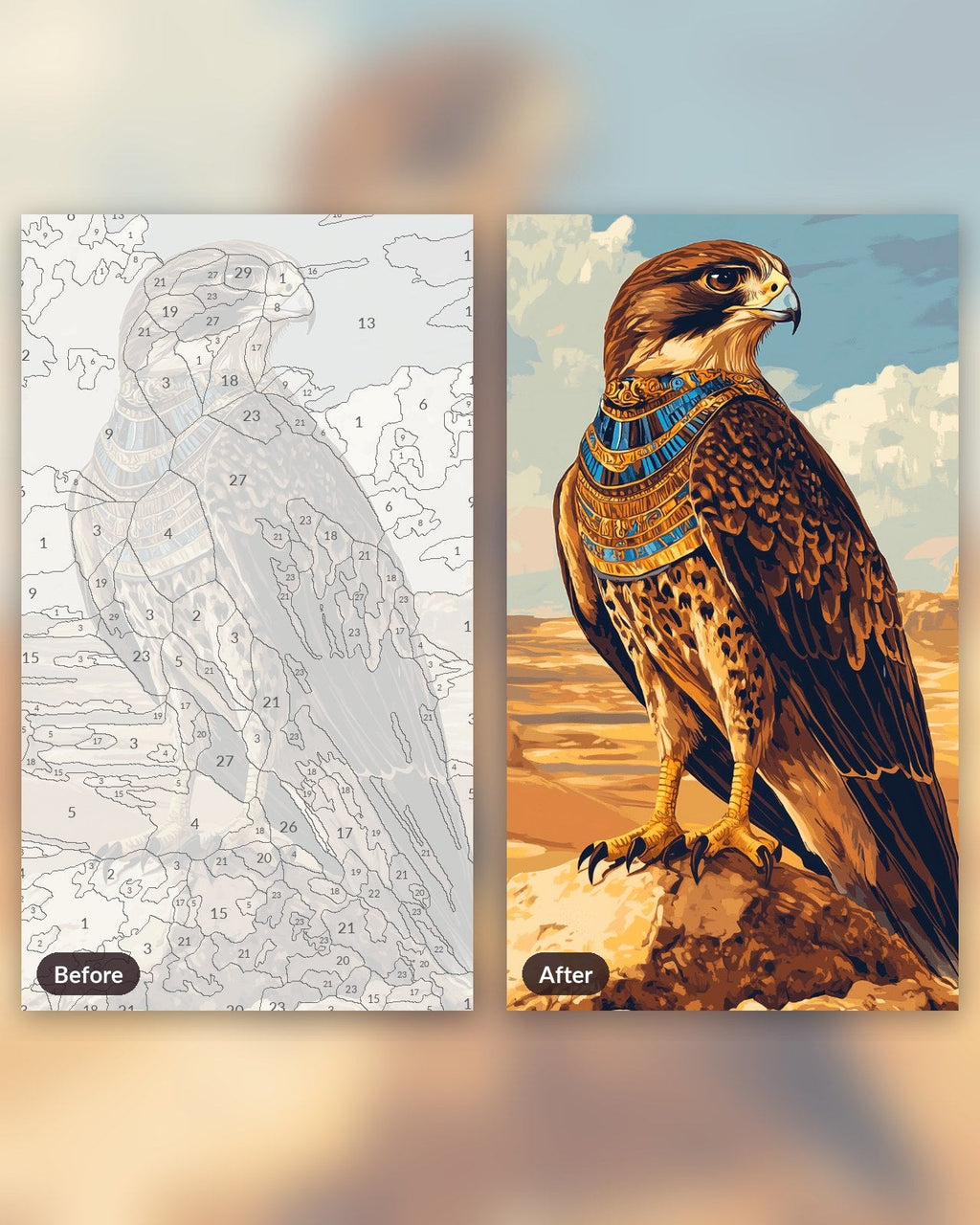 Divine Falcon Horus | Paint by Numbers Kit
