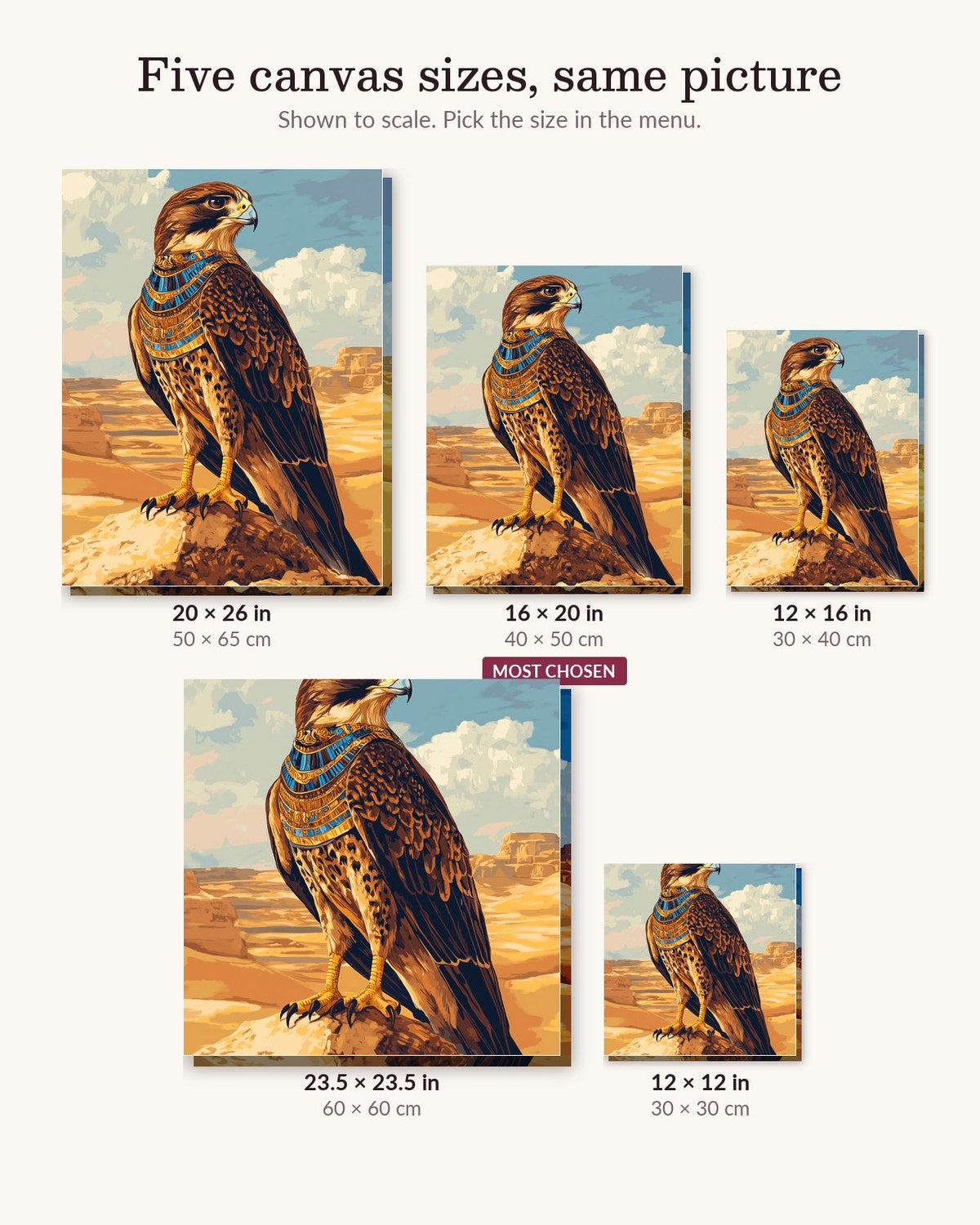 Divine Falcon Horus | Paint by Numbers Kit