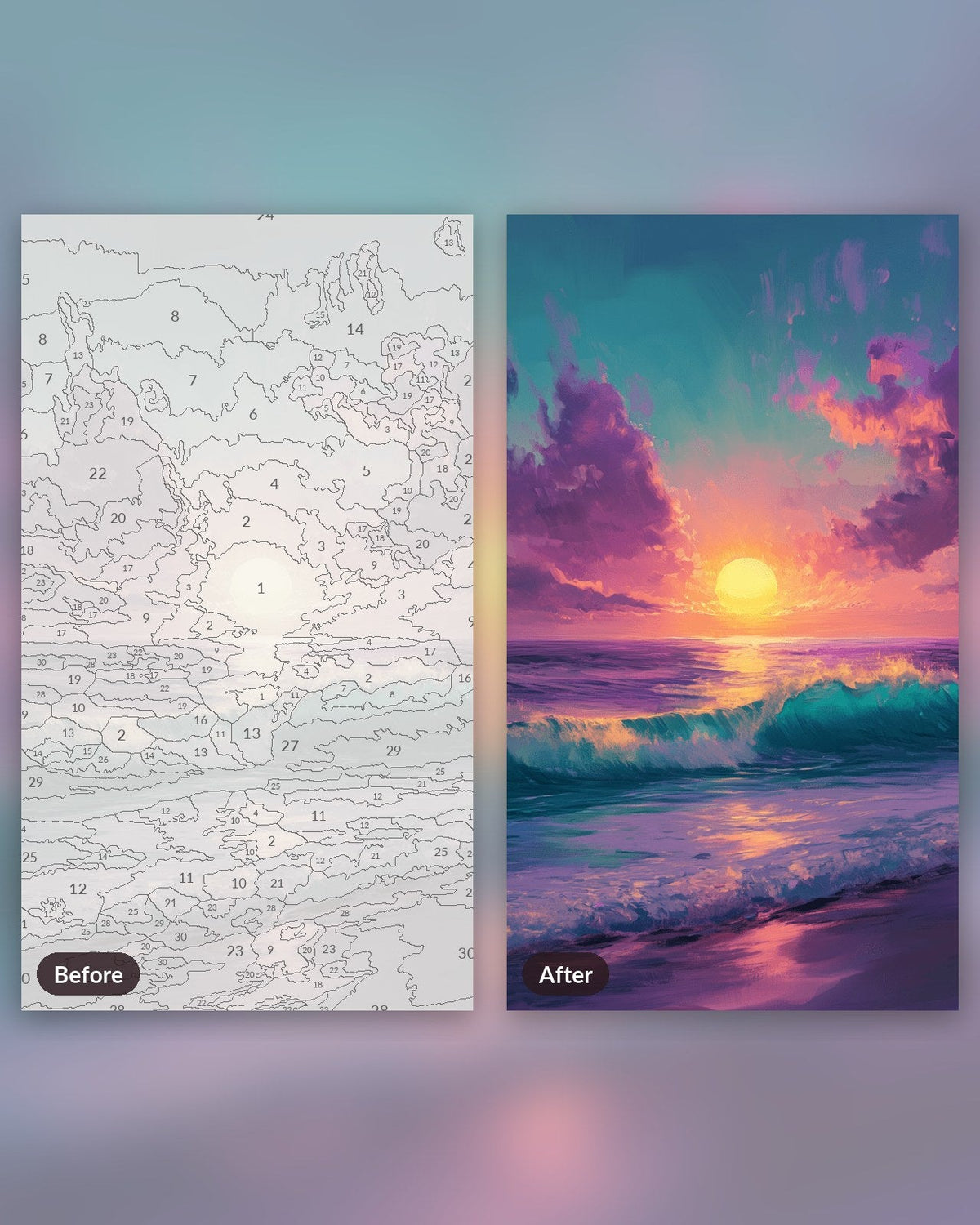 Dreamlike Dusk | Paint by Numbers Kit for Adults