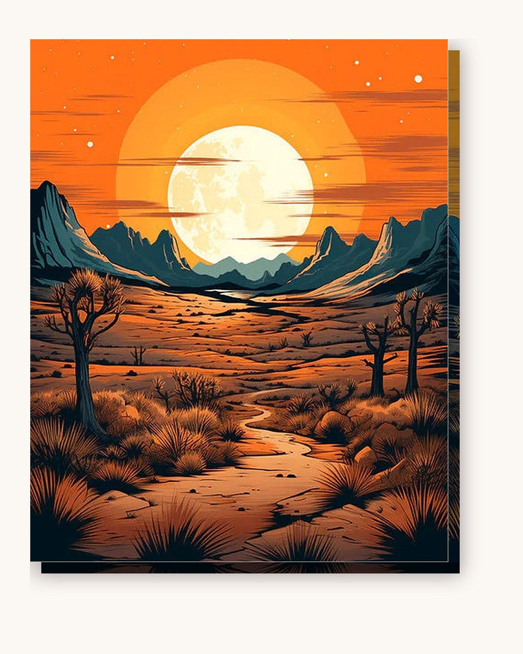 Desert Glow Wander | Paint by Numbers Kit
