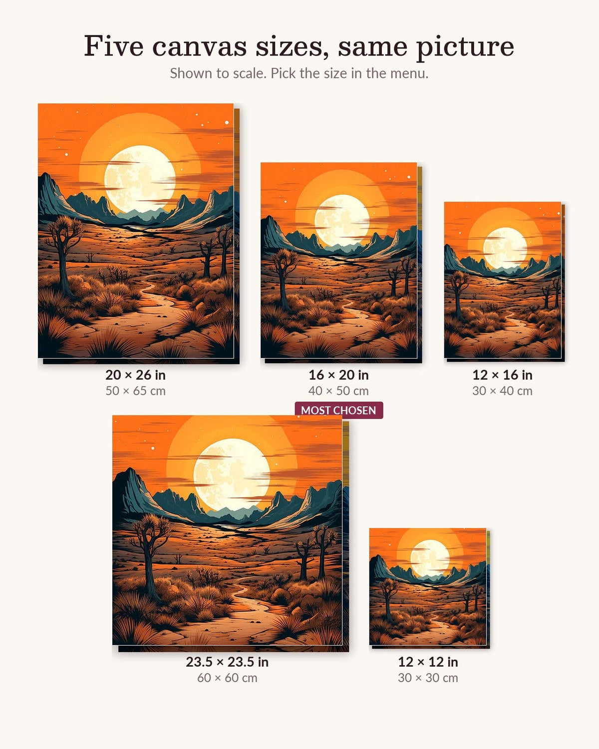 Desert Glow Wander | Paint by Numbers Kit