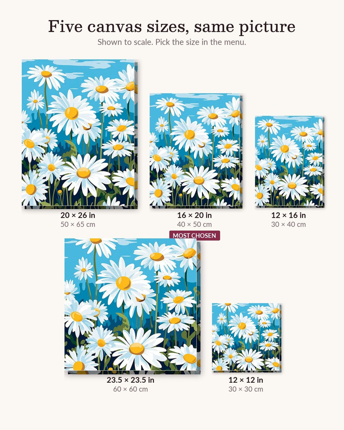 Elysian Daisy Field | Paint by Numbers Kit