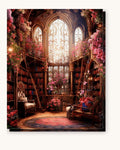 Enchanted Floral Library | Paint by Numbers Kit for Adults