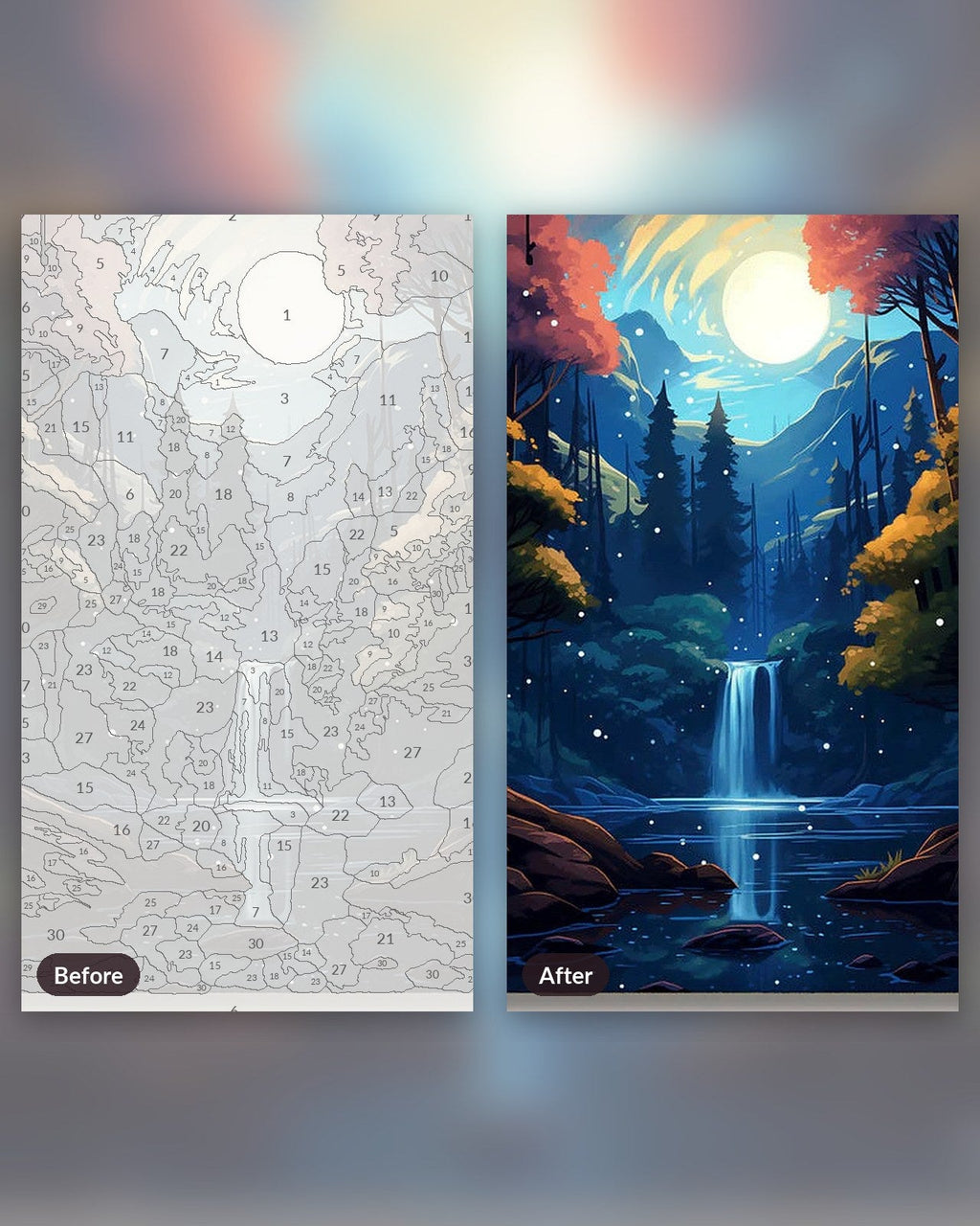 Mystical Cascade | Paint by Numbers Kit