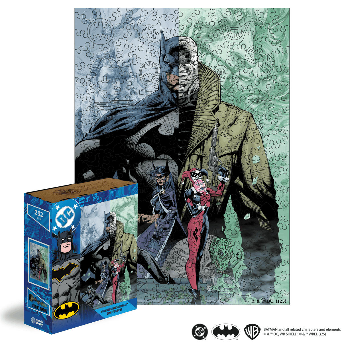 Wooden jigsaw puzzle DC Batman™ – Game of Shadows (B2B)