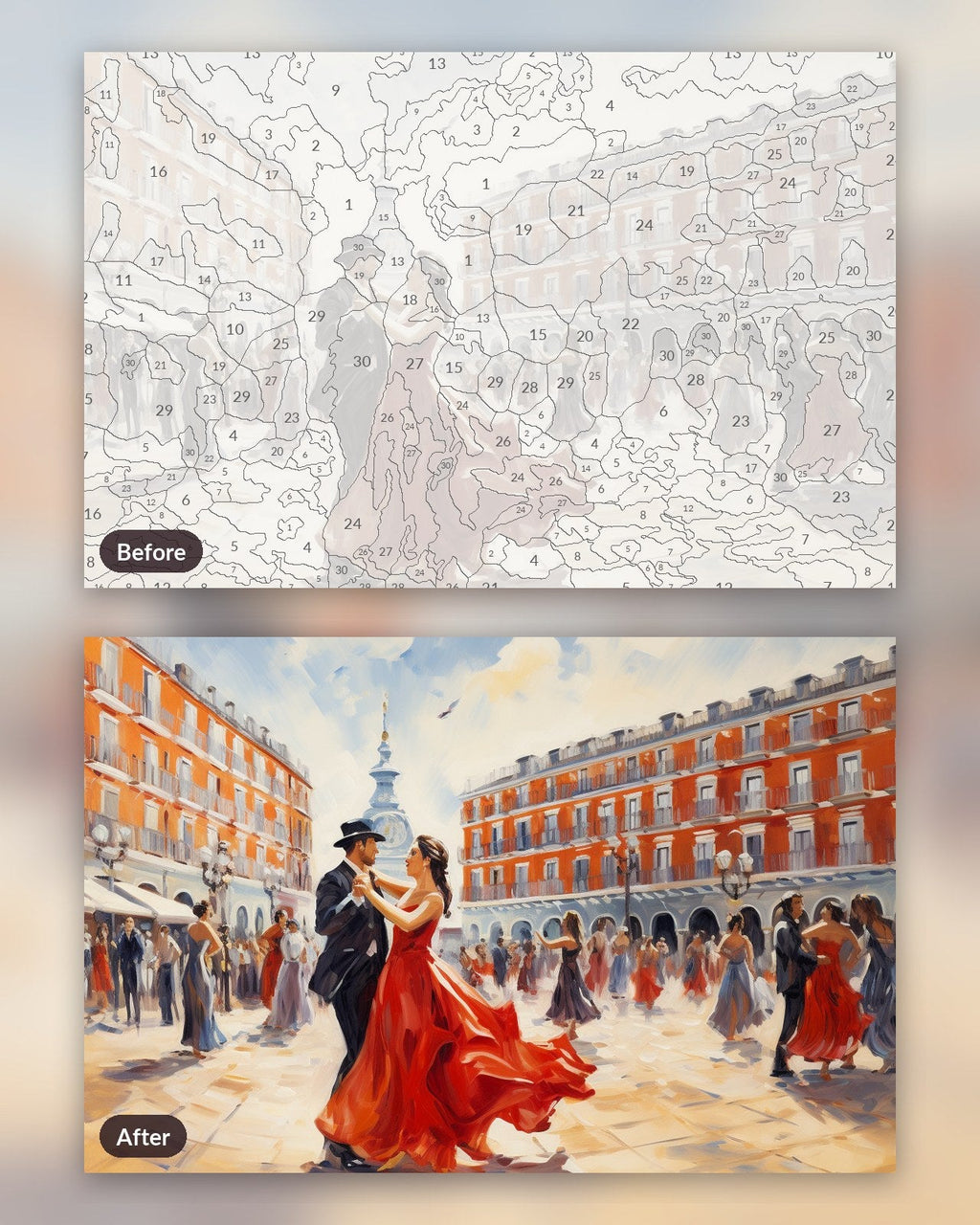 Flamenco Flow | Paint by Numbers Kit for Adults
