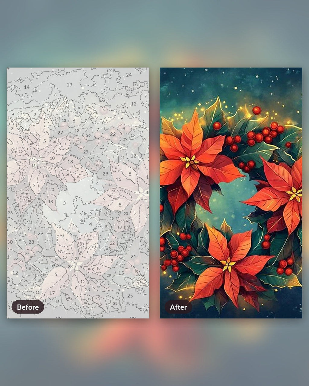 Floral Bird Nest | Paint by Numbers Kit for Adults