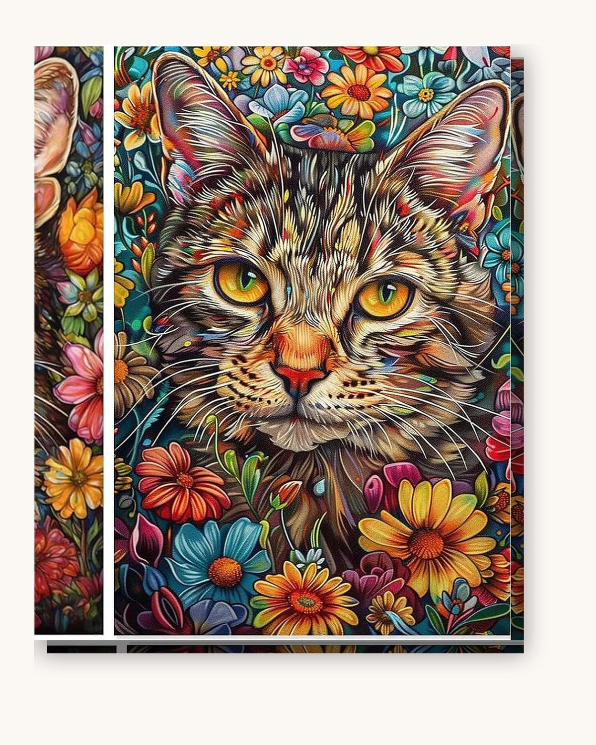 Florals Cat | Paint by Numbers Kit